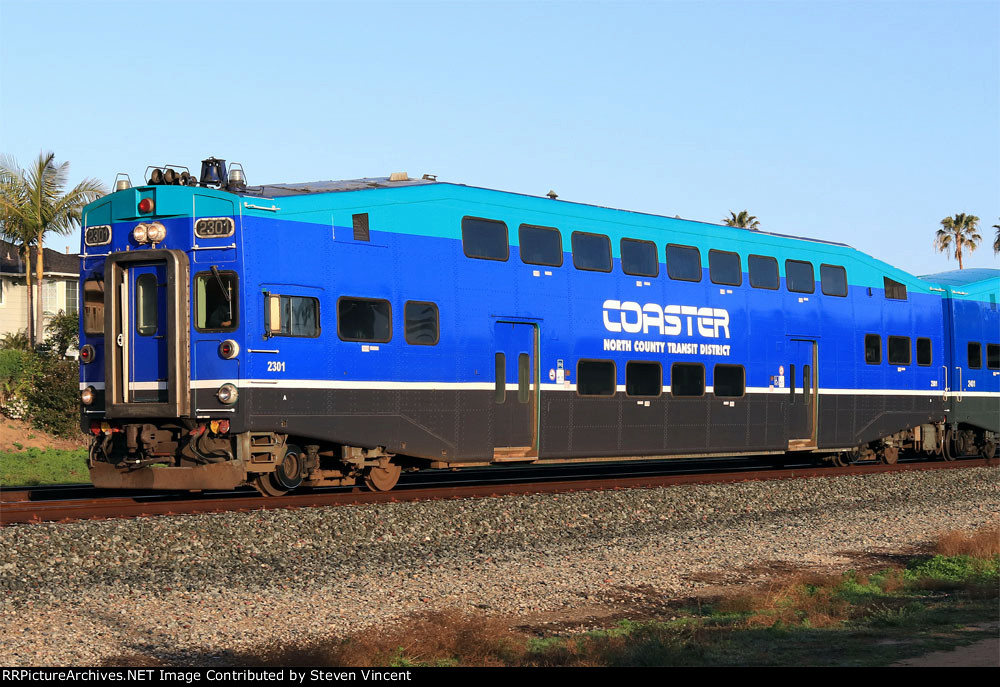 San Diego "Coaster" cab car #2301 (new scheme) 